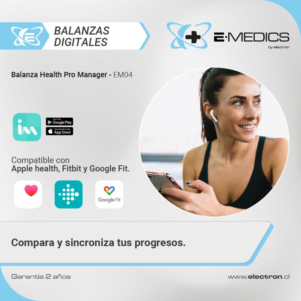 Balanza Inteligente App Bluetooth /  E-Medics Em04