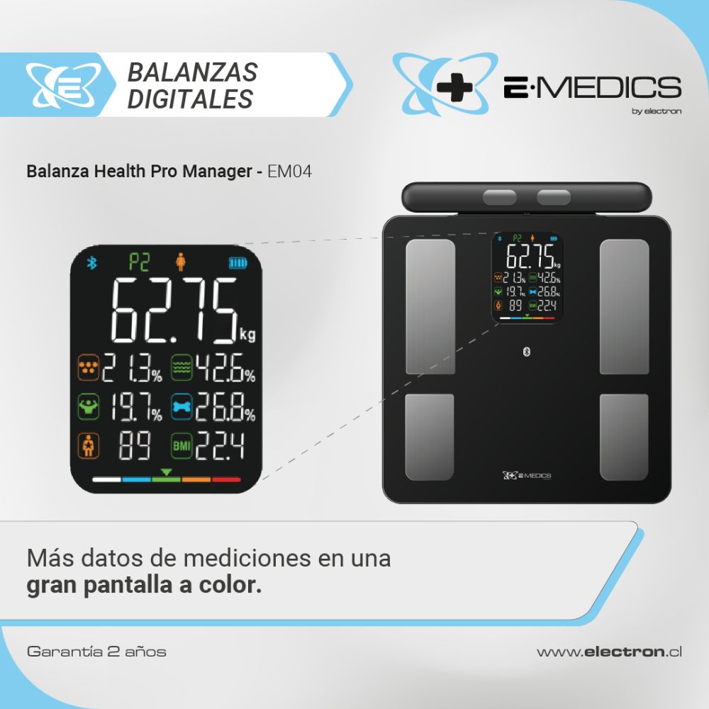 Balanza Inteligente App Bluetooth /  E-Medics Em04