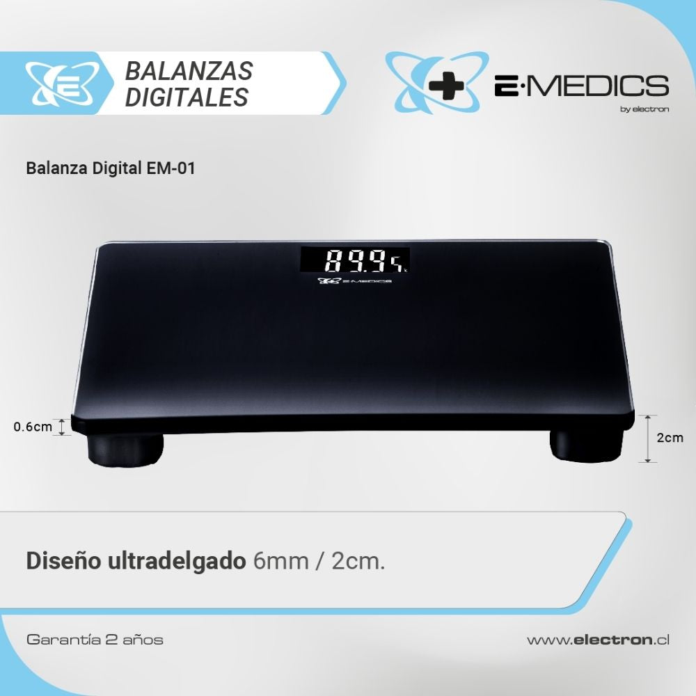 Balanza Digital de Baño - EM-01 Emedics