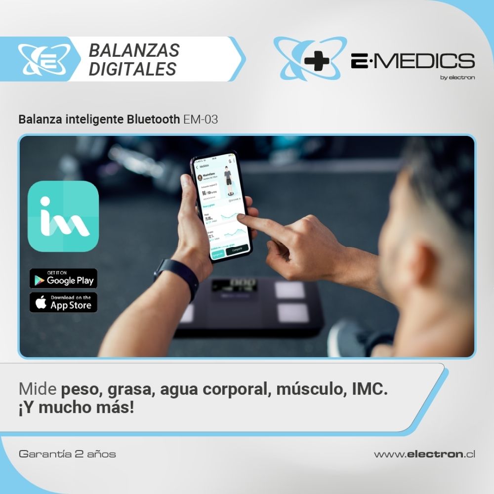Balanza Inteligente App Bluetooth /  E-Medics Em03 (N)